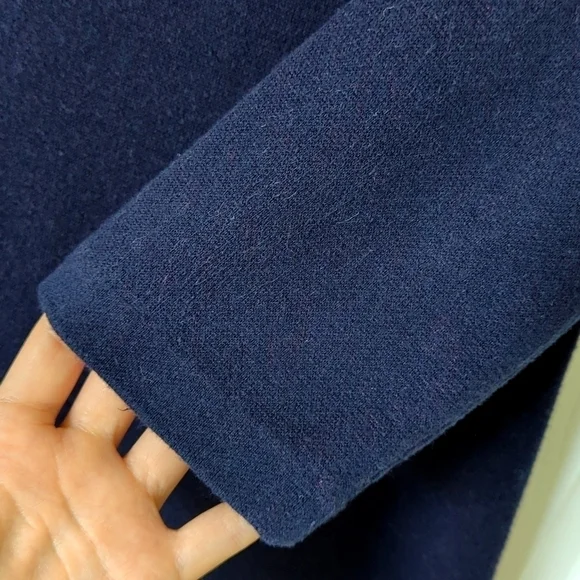 Field Flower Anthropologie Megara Floral Quarter Sleeve Tunic Sweater Navy XS - Picture 10 of 13